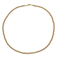 Collier en argent et Hématite dorée