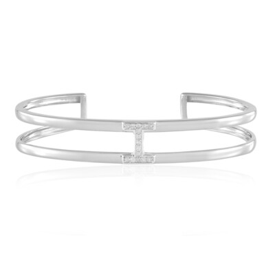 Bracelet en argent et Diamant I3 (J)