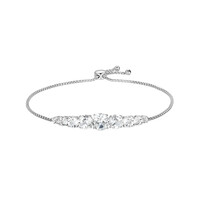 Bracelet en argent et Topaze blanche