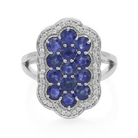Bague en argent et Saphir de Kanchanaburi