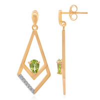 Boucles d'oreilles en argent et Péridot