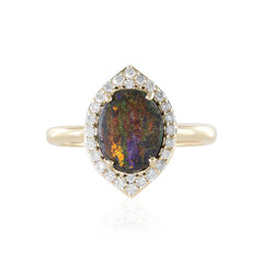 Bague en or et Opale matrice d'Andamooka (AMAYANI)