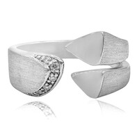 Bague en argent et Diamant I1 couleur (I)
