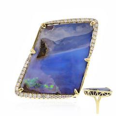 Bague en or et Opale Boulder (CIRARI)