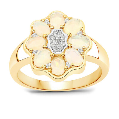 Bague en argent et Opale Welo