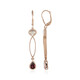 Boucles d'oreilles en argent et Grenat Rhodolite (KM by Juwelo)