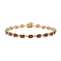 Bracelet en argent et Grenat du Mozambique