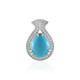 Pendentif en argent et Turquoise Sleeping Beauty