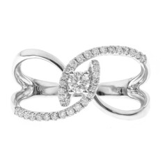 Bague en or et Diamant SI2 (H)