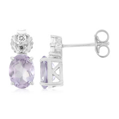 Boucles d'oreilles en argent et Améthyste de Bolivie