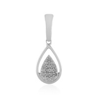 Pendentif en argent et Diamant I4 (J)