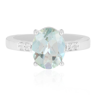 Bague en argent et Quartz lac de montagne