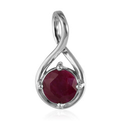 Pendentif en argent et Rubis du Kenya