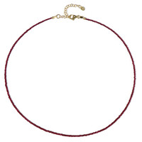 Collier en argent et Rubis de Tanzanie