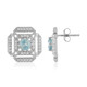 Boucles d'oreilles en argent et Zircon de Ratanakiri