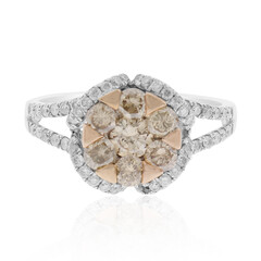 Bague en or et Diamant chocolat