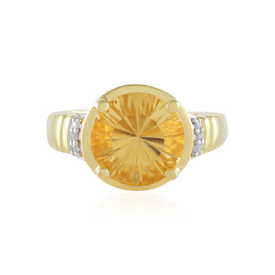 Bague en argent et Citrine
