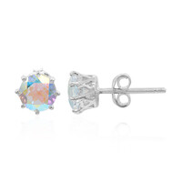 Boucles d'oreilles en argent et Topaze Rayon de Lune