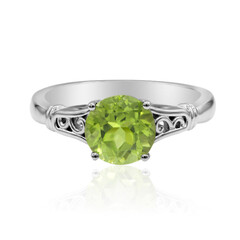 Bague en argent et Péridot