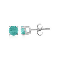 Boucles d'oreilles en argent et Apatite bleue