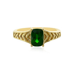 Bague en argent et Diopside de Russie