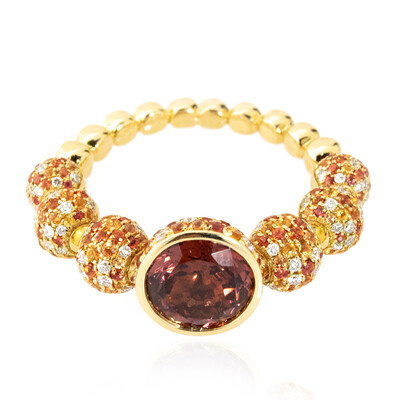 Bague en or et Spinelle rouge noble (de Melo)