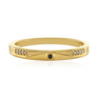 Bague en argent et Diamant noir
