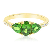 Bague en or et Grenat Tsavorite AAA (CIRARI)