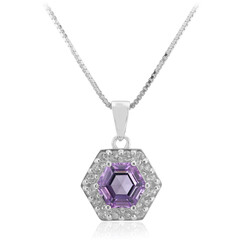 Collier en argent et Améthyste