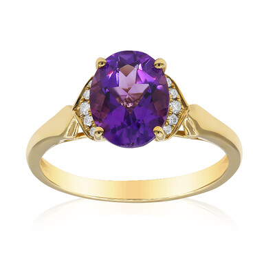 Bague en or et Améthyste