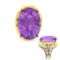 Bague en argent et Améthyste (Gems en Vogue)
