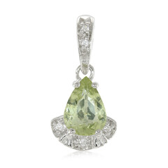 Pendentif en argent et Tourmaline cuprifère