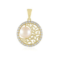 Pendentif en or et Perle blanche de culture d'eau douce (Ornaments by de Melo)