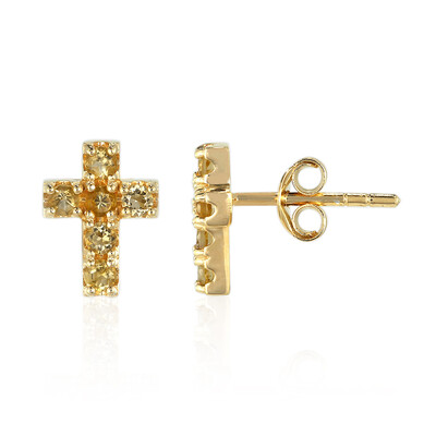 Boucles d'oreilles en argent et Citrine