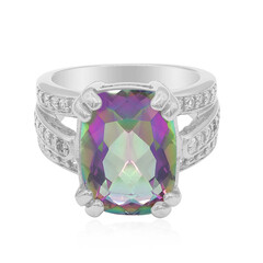 Bague en argent et Quartz mystique