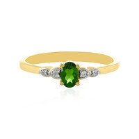 Bague en argent et Diopside de Russie