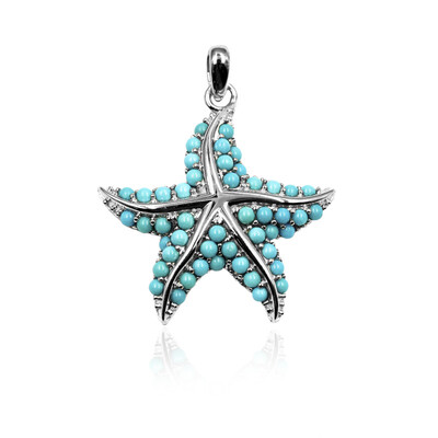 Pendentif en argent et Turquoise Sleeping Beauty