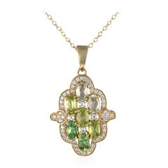 Collier en argent et Péridot de Birmanie