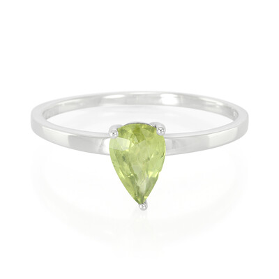 Bague en argent et Saphir du Mozambique