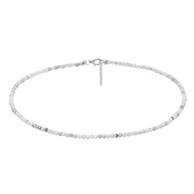 Collier en argent et Opale dendritique