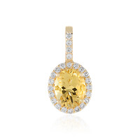 Pendentif en or et Béryl jaune