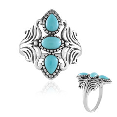Bague en argent et Turquoise Sleeping Beauty (Faszination Türkis)