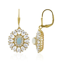 Boucles d'oreilles en argent et Opale Welo