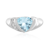 Bague en argent et Topaze bleu ciel