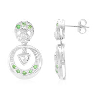 Boucles d'oreilles en argent et Goshénite