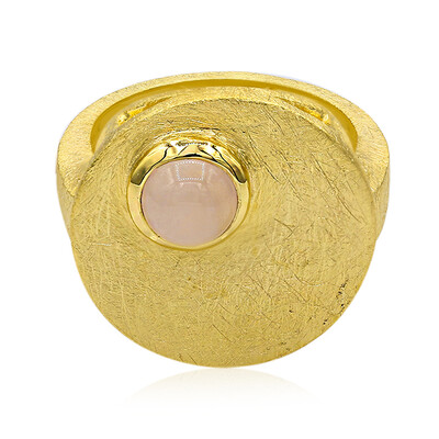 Bague en argent et Quartz rose (MONOSONO COLLECTION)