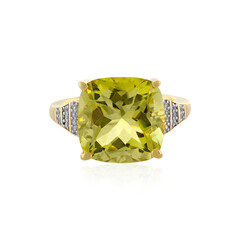 Bague en argent et Quartz citron