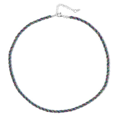 Collier en argent et Hématite mystique