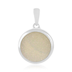 Pendentif en argent et Agate étincelante perle