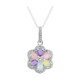 Collier en argent et Quartz rose pastel